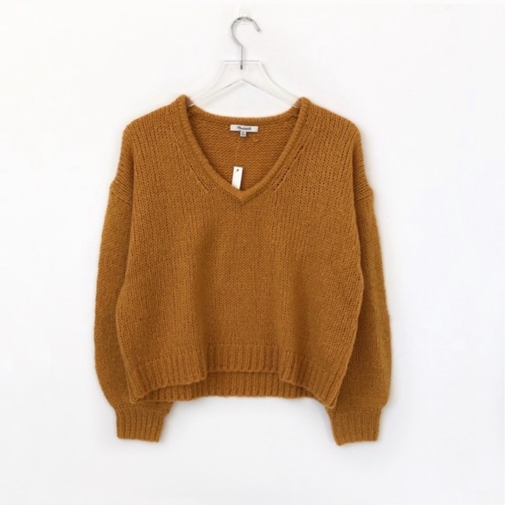 Madewell balloon-sleeve pullover sweater